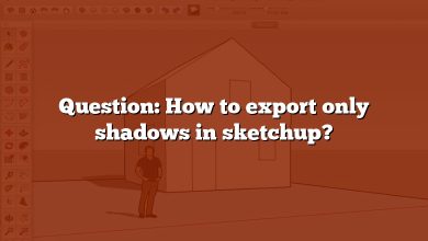 Question: How to export only shadows in sketchup?