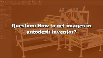 Question: How to get images in autodesk inventor?