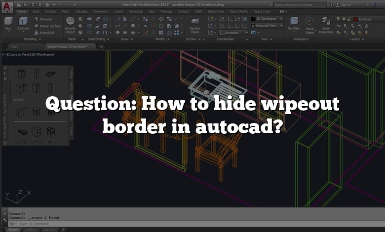 Question: How to hide wipeout border in autocad?