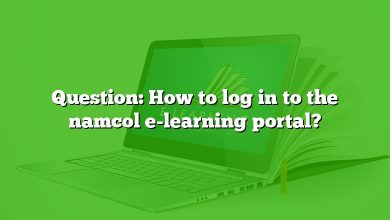 Question: How to log in to the namcol e-learning portal?