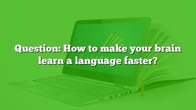 Question: How to make your brain learn a language faster?