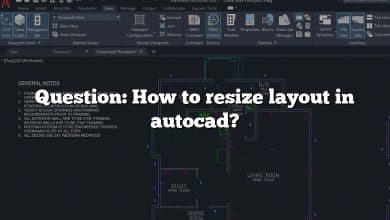 Question: How to resize layout in autocad?