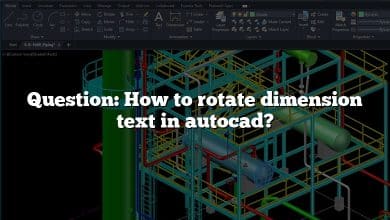 Question: How to rotate dimension text in autocad?