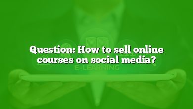 Question: How to sell online courses on social media?