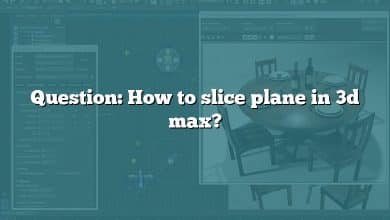 Question: How to slice plane in 3d max?