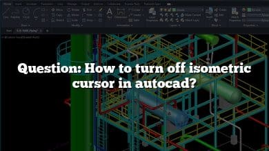 Question: How to turn off isometric cursor in autocad?