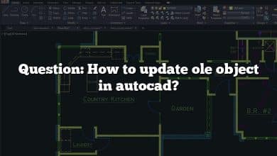 Question: How to update ole object in autocad?