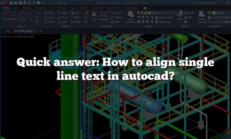 How To Align Single Line Text In Autocad