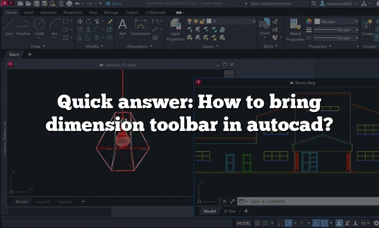 Quick answer: How to bring dimension toolbar in autocad?