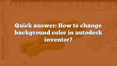 Quick answer: How to change background color in autodesk inventor?