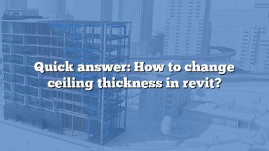 Quick answer: How to change ceiling thickness in revit?