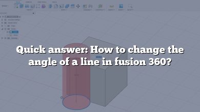 Quick answer: How to change the angle of a line in fusion 360?