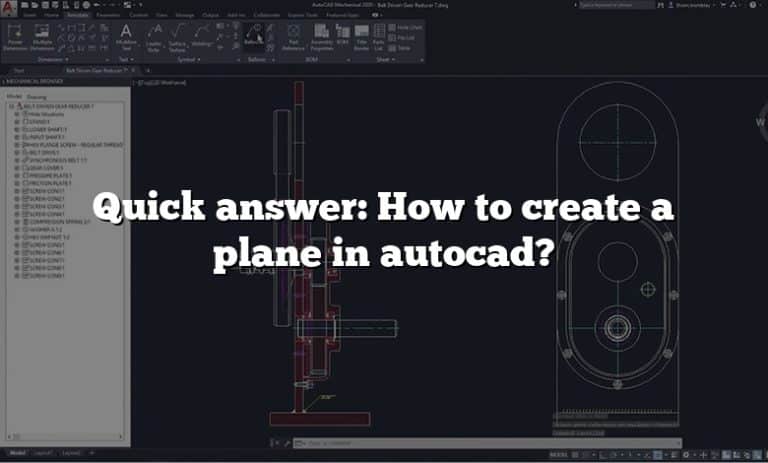 Quick answer: How to create a plane in autocad?