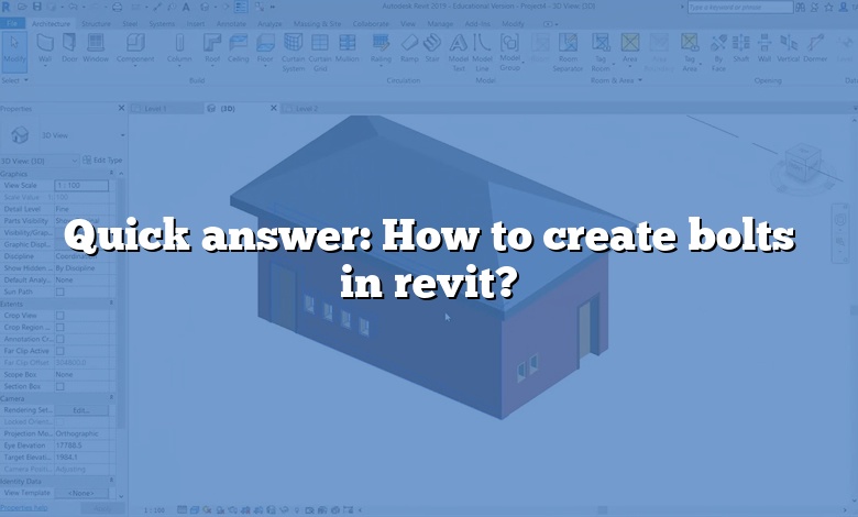 Quick answer: How to create bolts in revit?