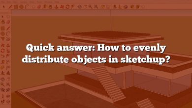 Quick answer: How to evenly distribute objects in sketchup?