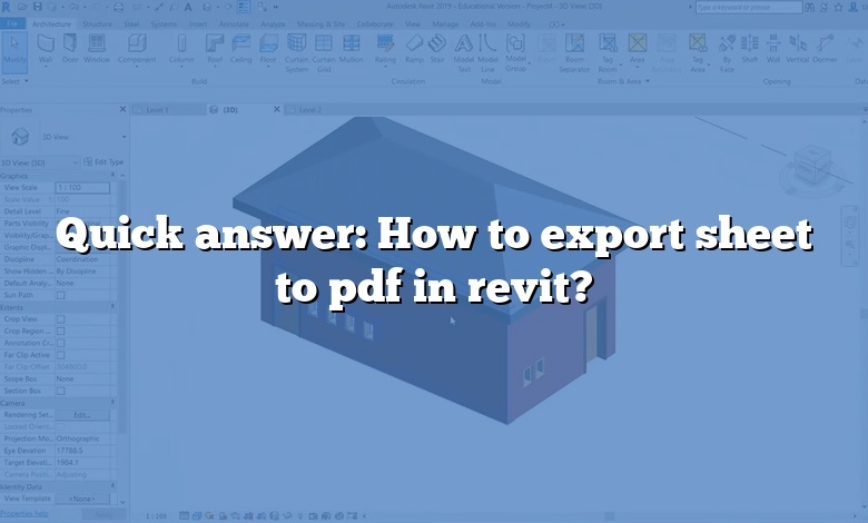 Quick answer: How to export sheet to pdf in revit?