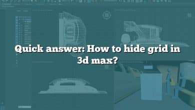 Quick answer: How to hide grid in 3d max?