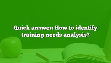 Quick answer: How to identify training needs analysis?