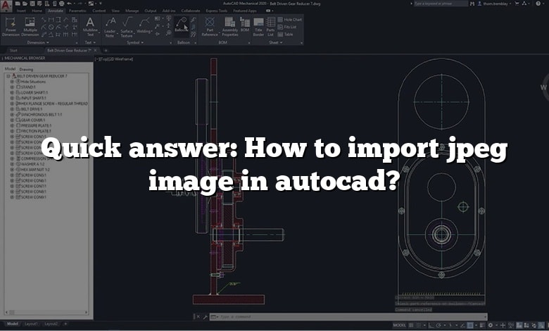 Quick answer: How to import jpeg image in autocad?