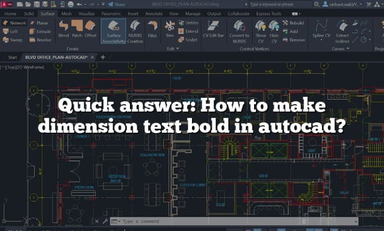 Quick Answer: How To Make Dimension Text Bold In Autocad?