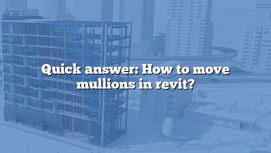 Quick answer: How to move mullions in revit?