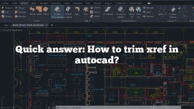 Quick answer: How to trim xref in autocad?