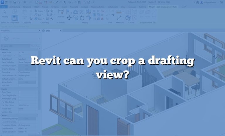 how to crop drafting view in revit