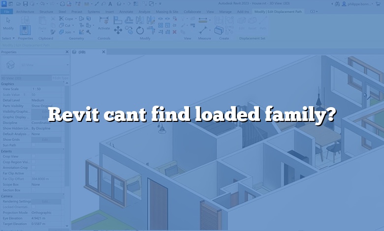 Revit cant find loaded family?