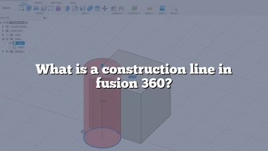 What is a construction line in fusion 360?