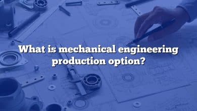 What is mechanical engineering production option?