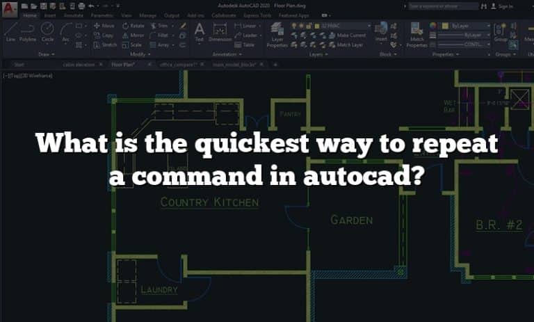 what-is-the-quickest-way-to-repeat-a-command-in-autocad