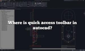 Where is quick access toolbar in autocad?