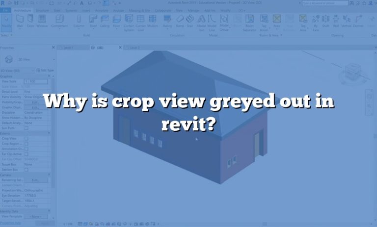 how to change crop view in revit