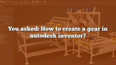 You asked: How to create a gear in autodesk inventor?