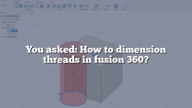 You asked: How to dimension threads in fusion 360?