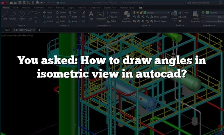 how to draw angles in isometric view in autocad