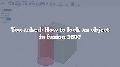 You asked: How to lock an object in fusion 360?