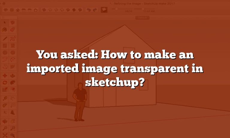 sketchup make import image transparent