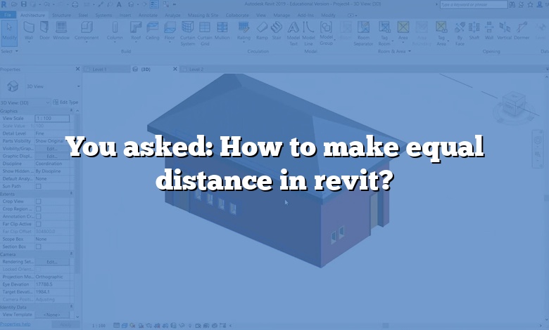 You asked: How to make equal distance in revit?