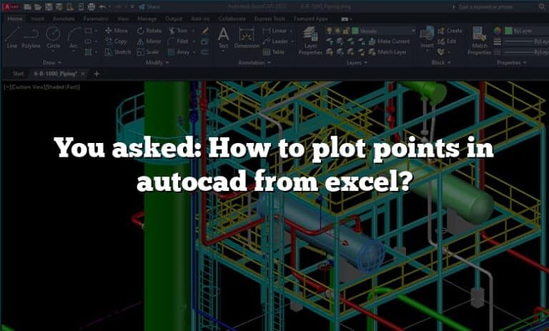 You Asked How To Plot Points In Autocad From Excel 