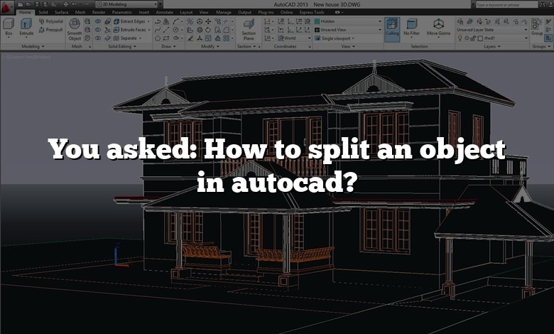 You asked: How to split an object in autocad?