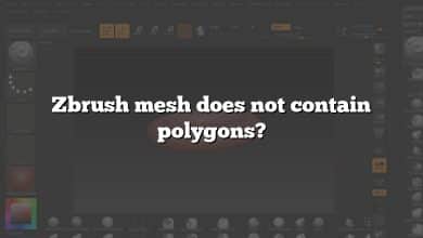 Zbrush mesh does not contain polygons?