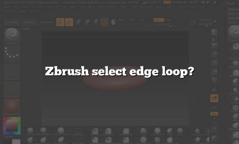 zbrush 2018 edge loops